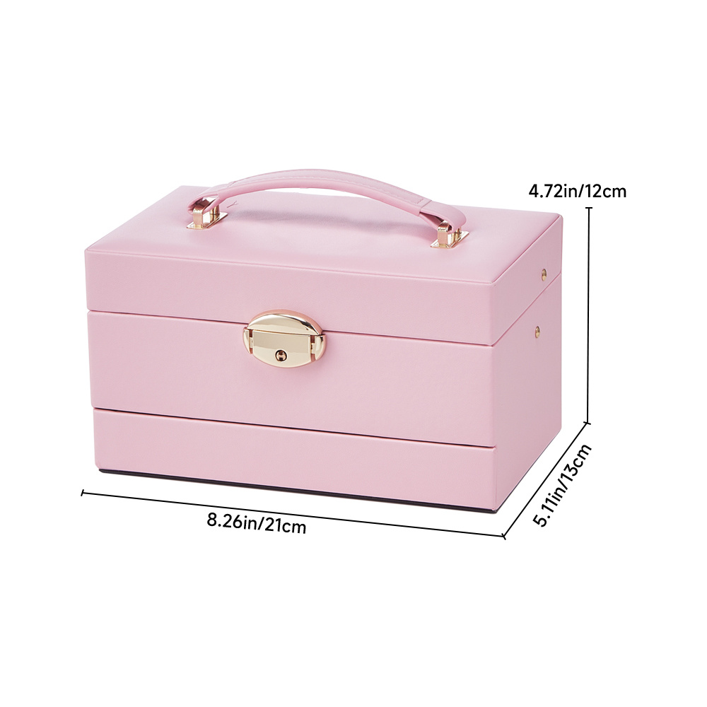 3-Layer Jewellery Box with Portable Travel Case